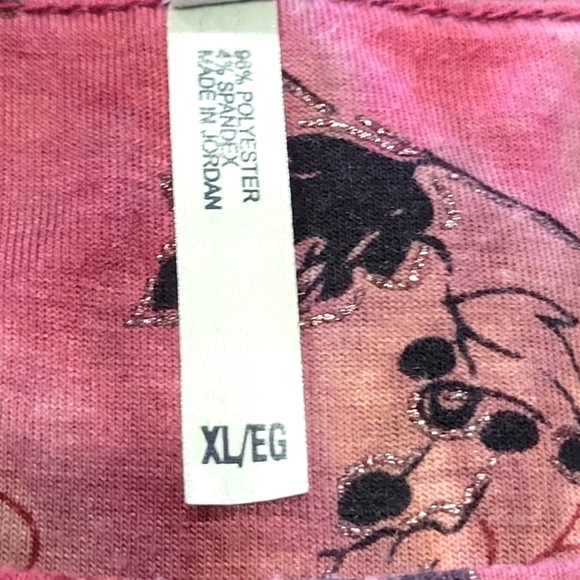 XL Burgundy Metallic Long Sleeve Stretchy Tunic - Picture 5 of 6